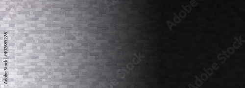 Studio room gradient background,dark abstract white brick wall, interior texture for product show.