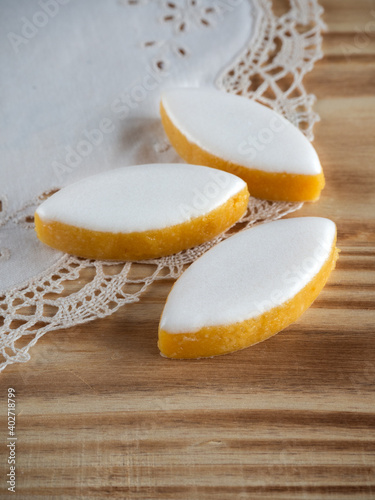 Typical almond sweets from france calissons d'aix