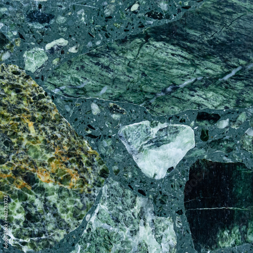 Green Granite Stone Texture. High-resolution background. The background is suitable for design and 3D graphics