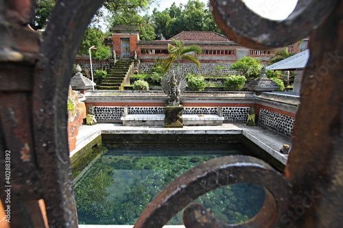 Hindu Lingsar temple in Mataram city. Built in 1714 by Anak Agung Ngurah King. Lombok Island. Indonesia. Asia.