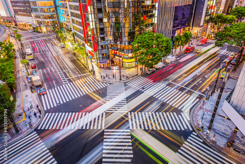 Tokyo, Japan in the Ginza District