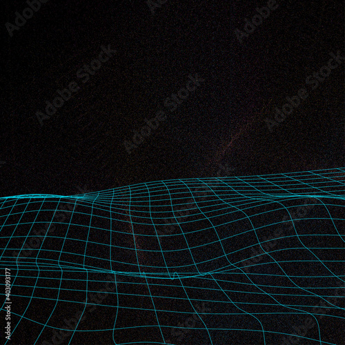 An abstract wavy grid background image.