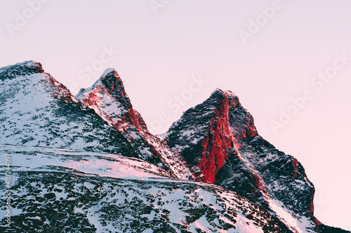 Sonnenuntergang in Jotunheimen, Hurrungane