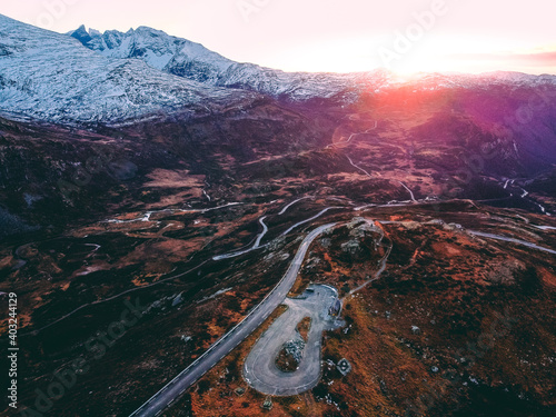 Sonnenuntergang in Jotunheimen, Hurrungane