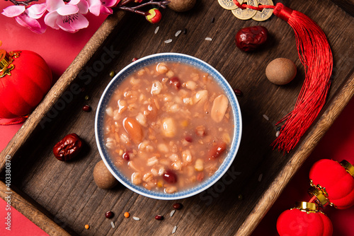 Chinese traditional food, Laba porridge.Breakfast cereals