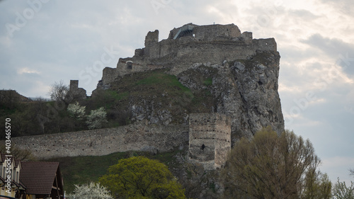 Castle of Devin at the evening