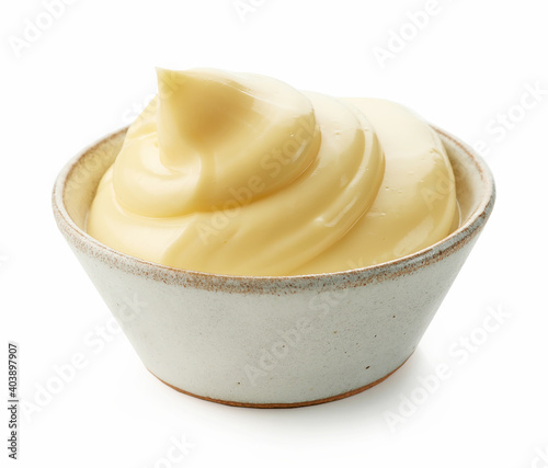 bowl of mayonnaise