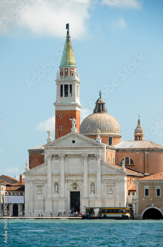 Saint George Church with bell tower in Venice