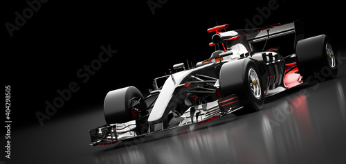 Fast F1 car. Formula one racing sportscar.