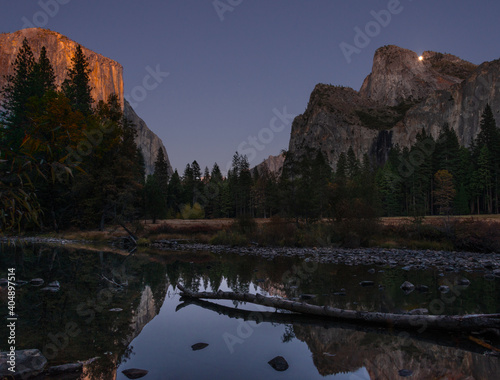 Moon Rise Gates of the Yosemite