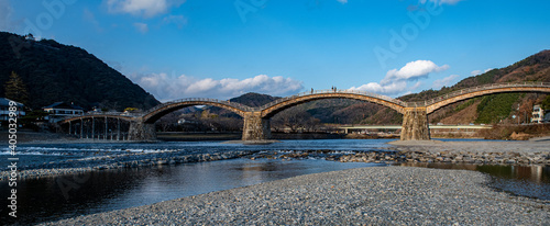 山口県岩国市にある日本三大奇橋の一つである錦帯橋
