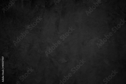 Close up retro plain dark black cement & concrete wall background texture for show or advertise or promote product and content on display and web design element concept decor.