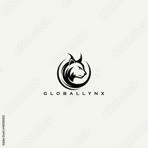  vector graphics of lynx logo.