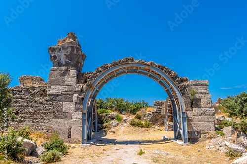 Aleksandria Troas ancient city view in Canakkale Province of Turkey