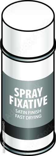 A can of spray fixative for chalk, pastel and pencil works.