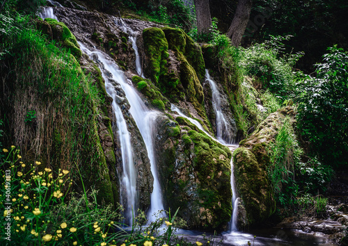 Waterfall in nature.