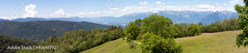 Vista su Belluno dall'Alpe Nevegal
