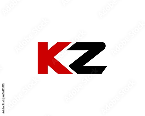 KZ ZK LETTER LOGO DESIGN VECTOR TEMPLATE