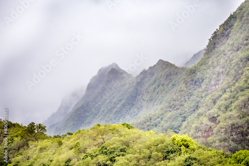 montagnes de Bras Long, l’Entre-Deux, île de la Réunion 