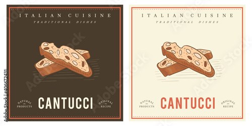 Cantucci Italian almond biscuits Biscotti