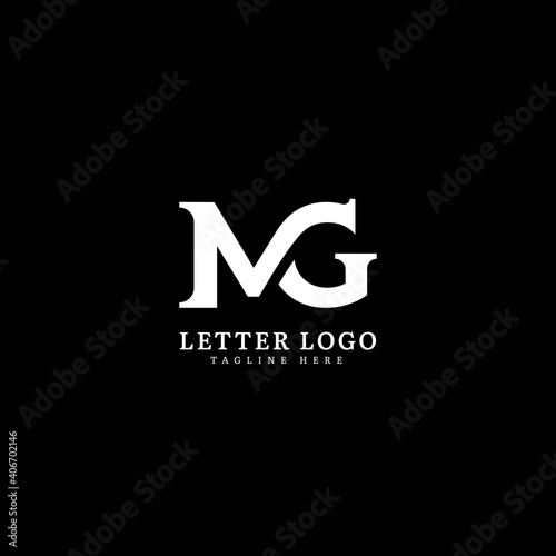 Initial Letter MG logotype company name monogram design for Company and Business logo.