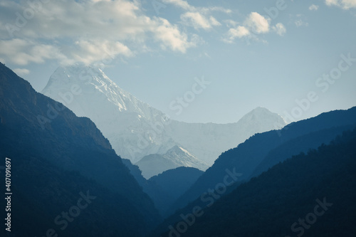 Annapurna circuit landscape panorama