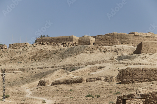 Afghanistan village and school children in the middle of the drought in the North east in the summer of 2019