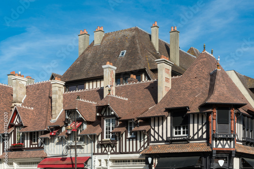 Historisches Fachwerkhaus in Deauville in der Normandie
