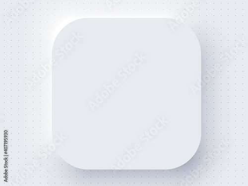 Application Realistic Apple Icon Blank Template Mockup White