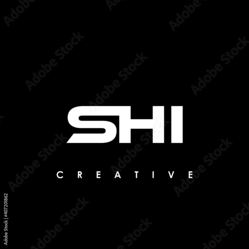 SHI Letter Initial Logo Design Template Vector Illustration 