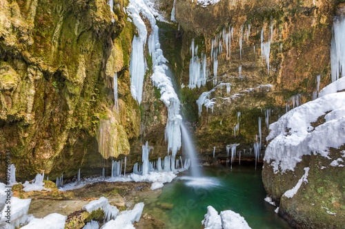 Allgäu - Wasserfall - Winter - Eis - Hinang - Schnee