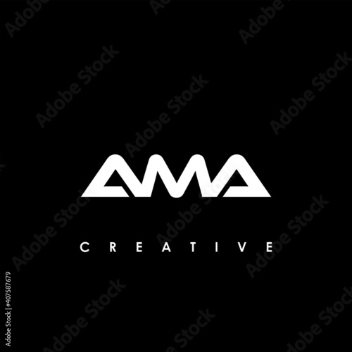 AMA Letter Initial Logo Design Template Vector Illustration 
