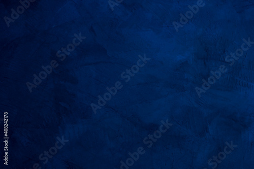 Beautiful Abstract Grunge Decorative Navy Blue Dark Stucco Wall texture Background. Banner With Space For Text. Dark blue background concept.