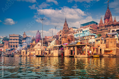Beautiful View of Ganga Ghat, Banaras.