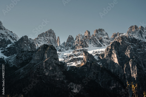 mountain landscape in the Cima Tosa area, near Molveno and Andalo 