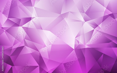 Light Pink vector abstract mosaic pattern.