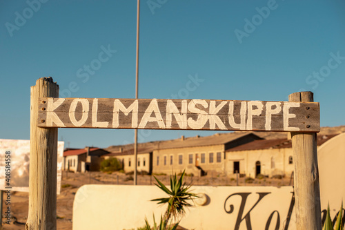 Kolmanskop town sign