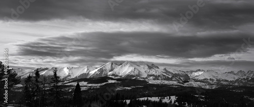 clouds over the mountains