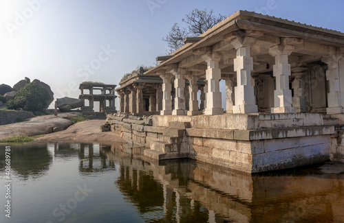 Hindu temple on Mount Hemakuta, in Hampi