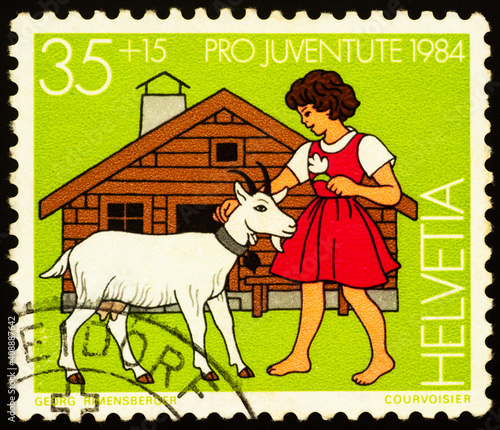 Scene from fairy tale Heidi