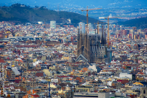 Barcelona city view, Catalonia, Spain 