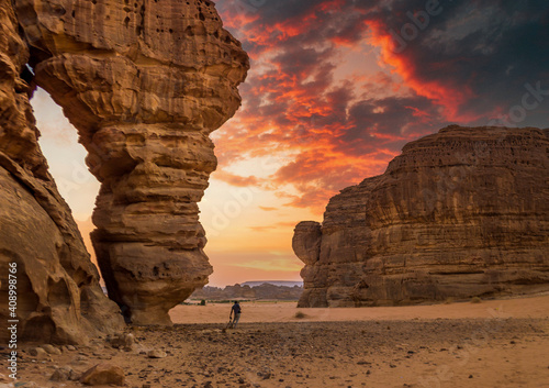 Artistic rock mountains of Al Ula Saudi Arabia