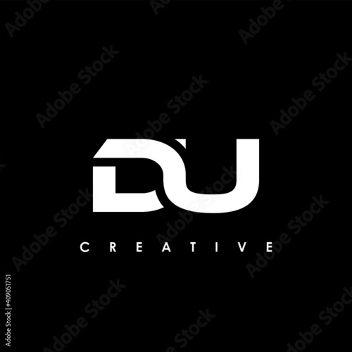 DU Letter Initial Logo Design Template Vector Illustration
