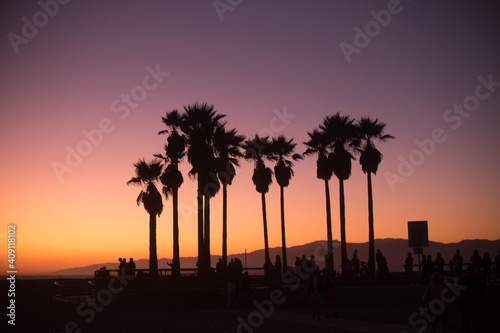 sunset in Venice Beach
