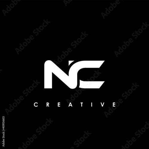 NC Letter Initial Logo Design Template Vector Illustration