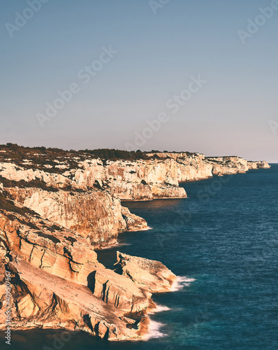 A photo of cliff coast