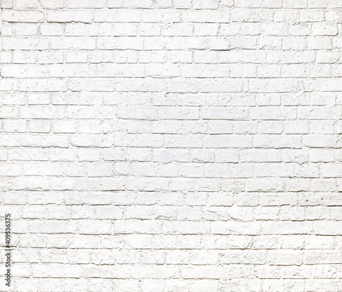 White brick texture, brick wall background