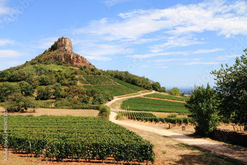 La Roche de Solutré en Bourgogne