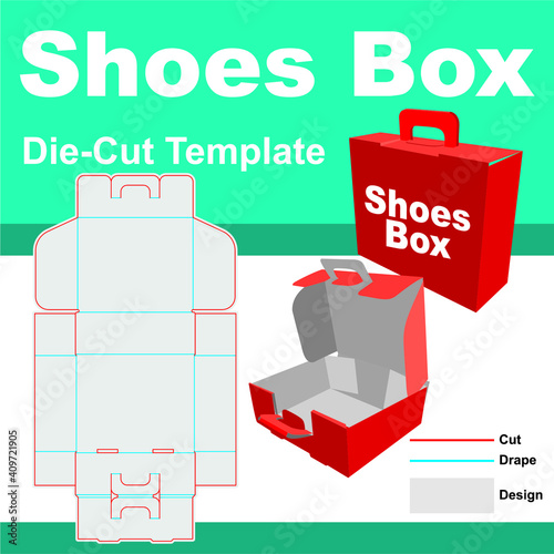 Die-cut Template Shoes box Mold 