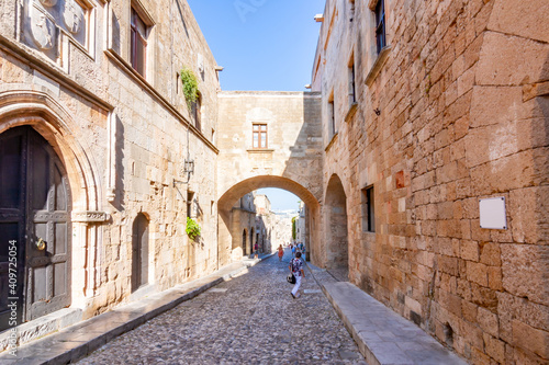 Street of Knights in Rhodes old town, Greece